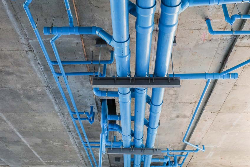 water pipes system installation