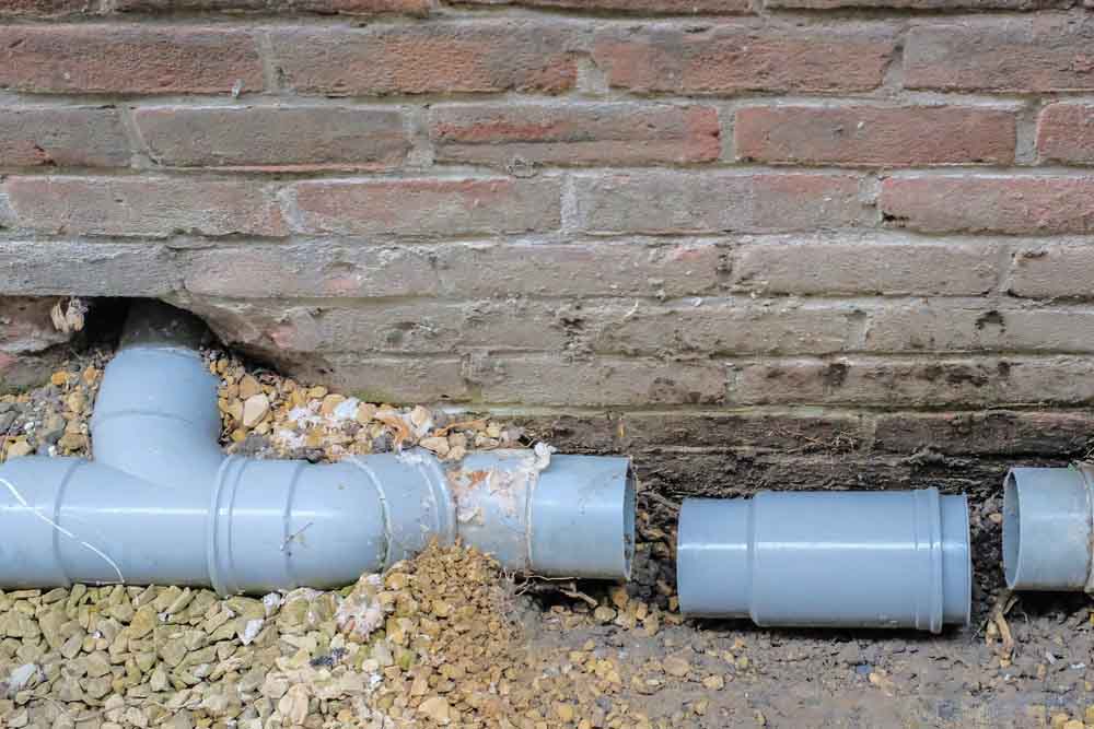 broken sewer line
